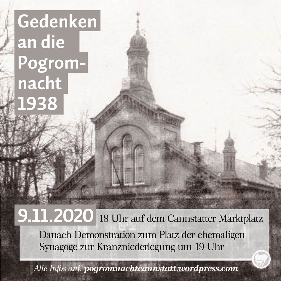 Gedenkveranstaltung an die Pogromnacht 1938 in Bad Cannstatt