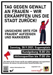 Tag gegen Gewalt an Frauen –  Wir erkämpfen uns die Stadt zurück!