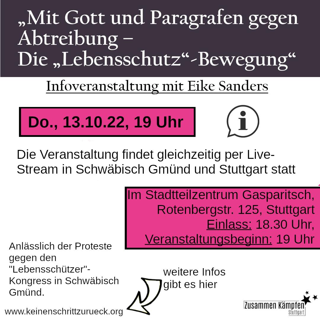 Infoveranstaltung mit Eike Sanders: Mit Gott und Paragrafen gegen Abtreibung – Die „Lebensschutz“-Bewegung