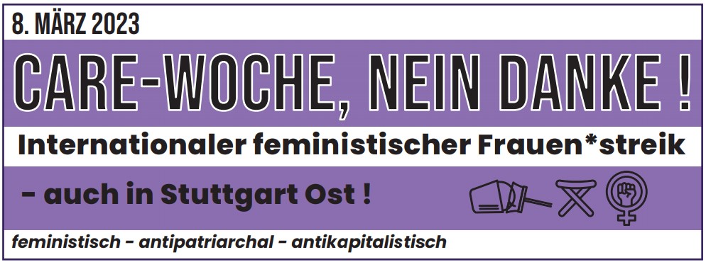 8. März 2023: Care-Woche Nein Danke!