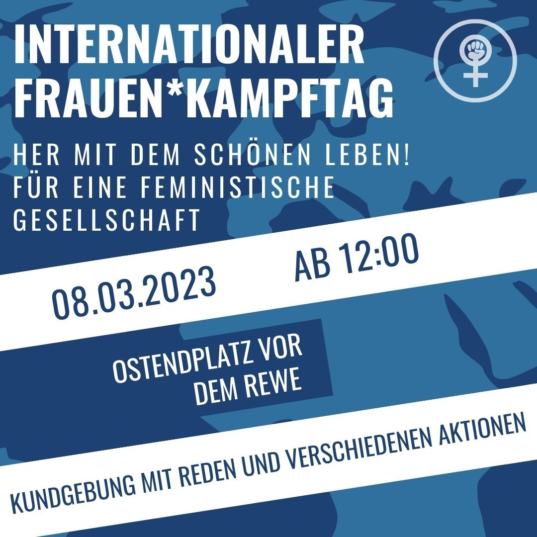 8. März 2023: Frauen*streikpavillon mit feministisch kämpferischer Mittagspause