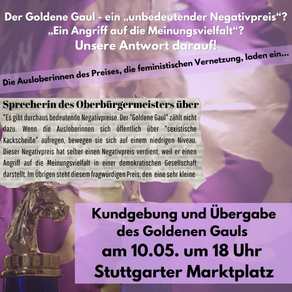 Der Goldene Gaul – ein „unbedeutender Negativpreis“? „Ein Angriff auf die Meinungsvielfalt“? Unsere Antwort darauf