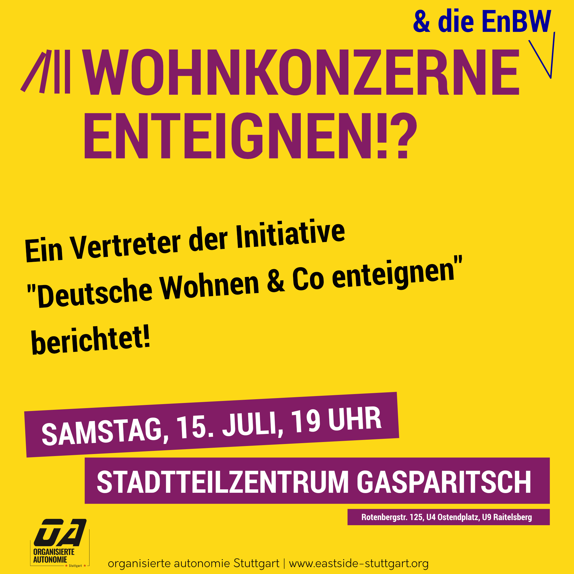 Wohnungskonzerne (und die EnBW) enteignen!?