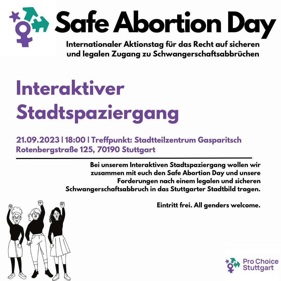 Interaktiver Stadtspaziergang zum Safe Abortion Day