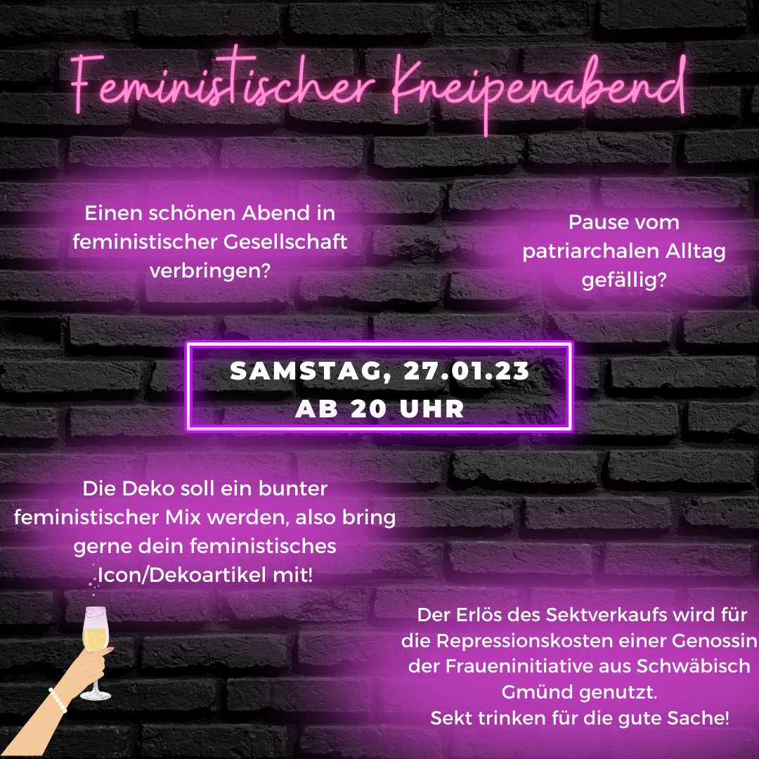 Feministischer Kneipenabend im Gasparitsch