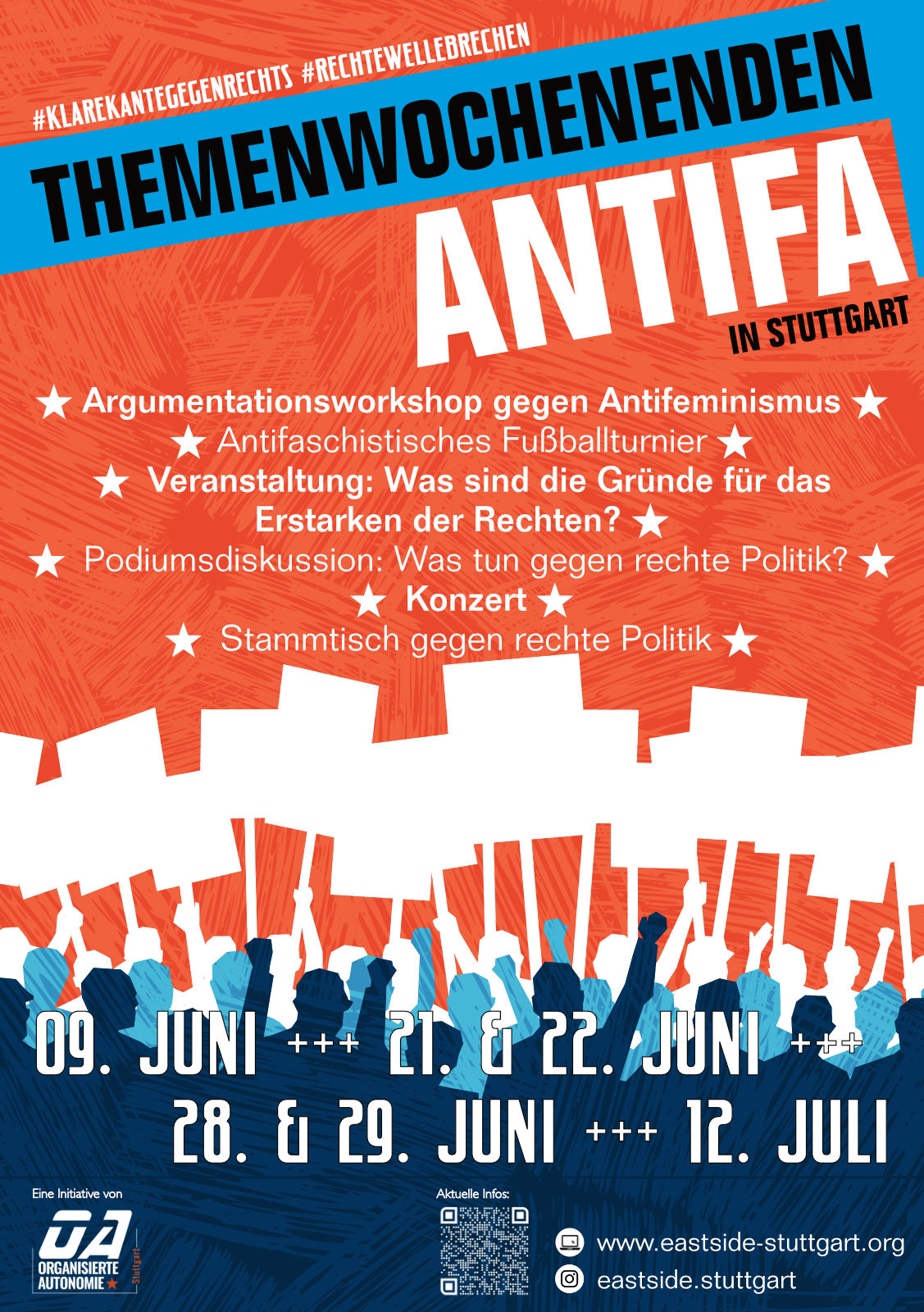 Vorträge, Podiumsdiskussion, Konzert | Themenwochenenden Antifa