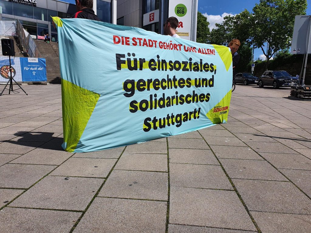 Bericht zur Kundgebung für ein soziales, gerechtes und solidarisches Stuttgart