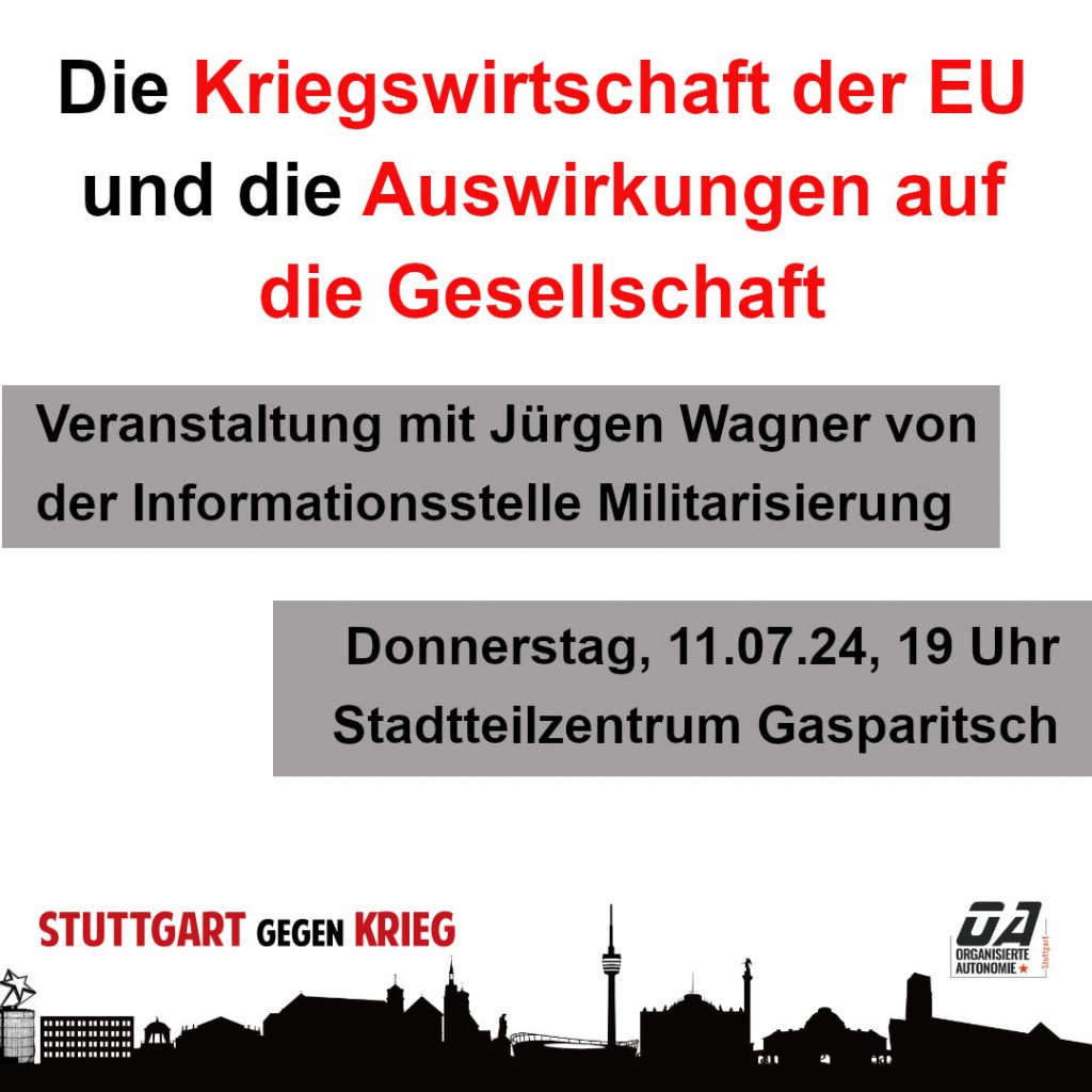 Vortrag: Die Kriegswirtschaft der EU und die Auswirkungen auf die Gesellschaft