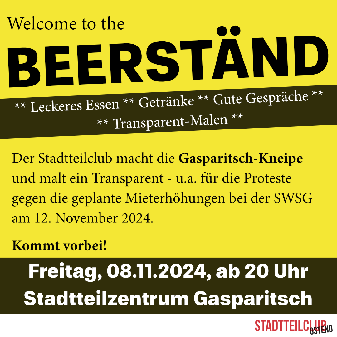 Welcome to the Beerständ – Gasparitsch-Kneipe