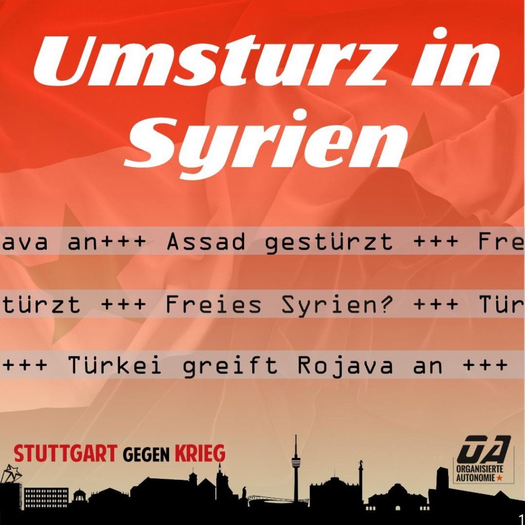 Umsturz in Syrien: Assad ist gestürzt – Freies Syrien? – Türkei greift Rojava an