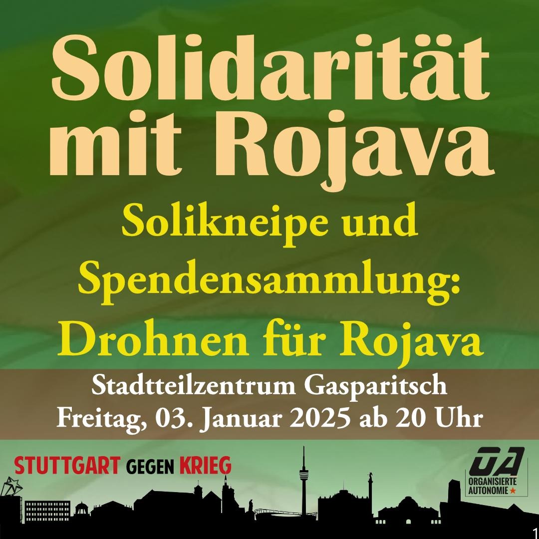 Solidarität mit Rojava – Spendensammlung für Drohnen für Rojava