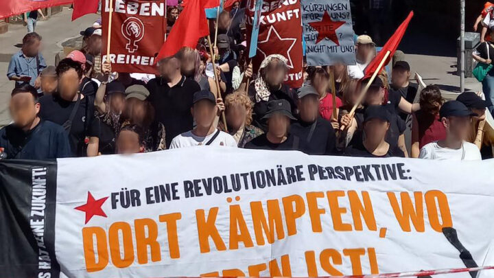 Bericht zum 1. Mai 2025: 1700 Menschen bei Revolutionärer 1. Mai Demo, größtes Straßenfest am Stadtteilzentrum Gasparitsch, 120 Personen bei Kundgebung im Stadtteil