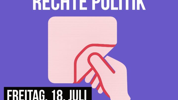 Stickerspaziergang und Kneipe gegen rechte Politik