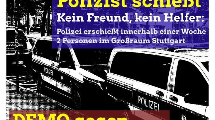 Strobl spricht, Polizist schießt – Demo gegen Polizeigewalt