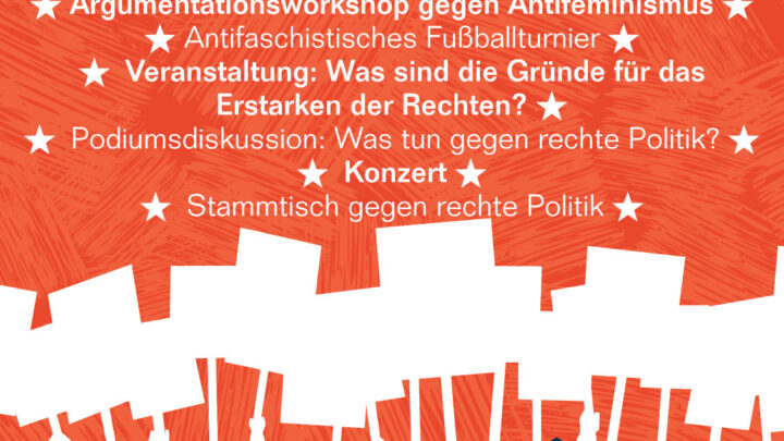 Vorträge, Podiumsdiskussion, Konzert | Themenwochenenden Antifa