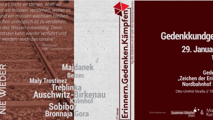 Gedenkkundgebung zum Tag des Gedenkens an die Opfer des Nationalsozialismus