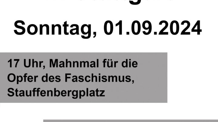 Kundgebung zum Antikriegstag