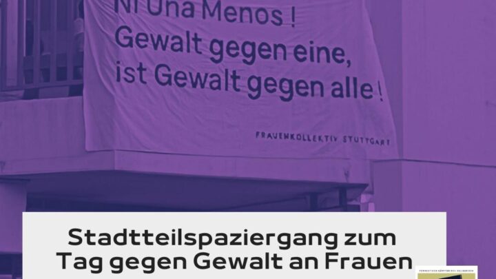 Stadtteilspaziergang zum Tag gegen Gewalt an Frauen