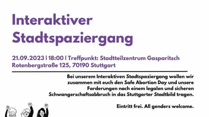 Interaktiver Stadtspaziergang zum Safe Abortion Day