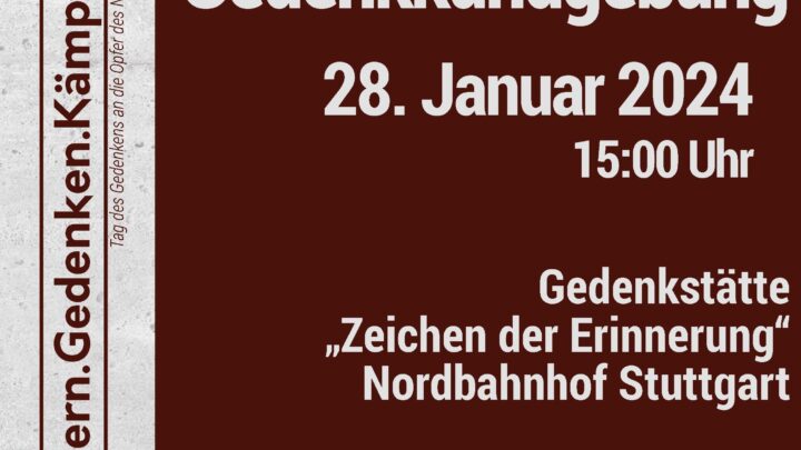 Gedenkkundgebung zum Tag des Gedenkens an die Opfer des Nationalsozialismus
