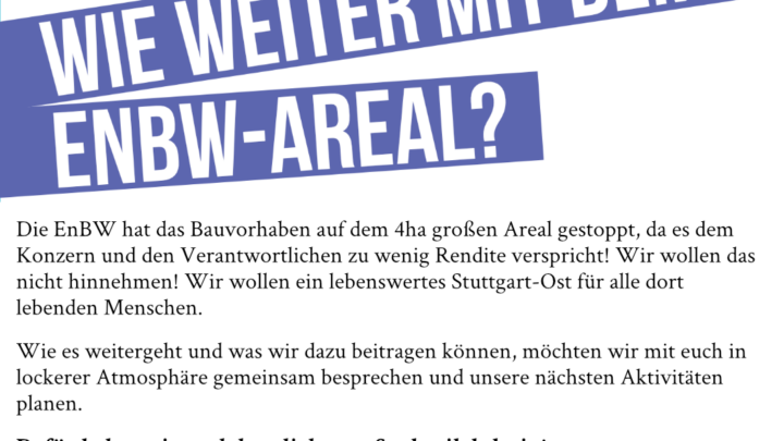 Stadtteilclub im November – Wie weiter mit dem EnBW-Areal?
