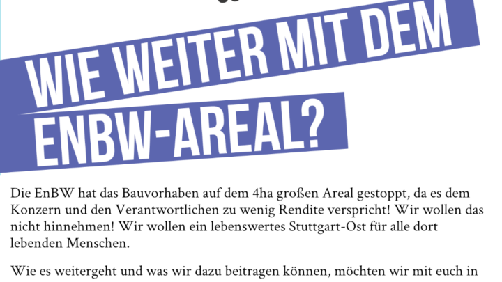 Stadtteilclub im Dezember – Wie weiter mit dem EnBW-Areal?