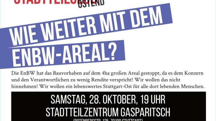 Stadtteilclub – Wie weiter mit dem EnBW-Areal?