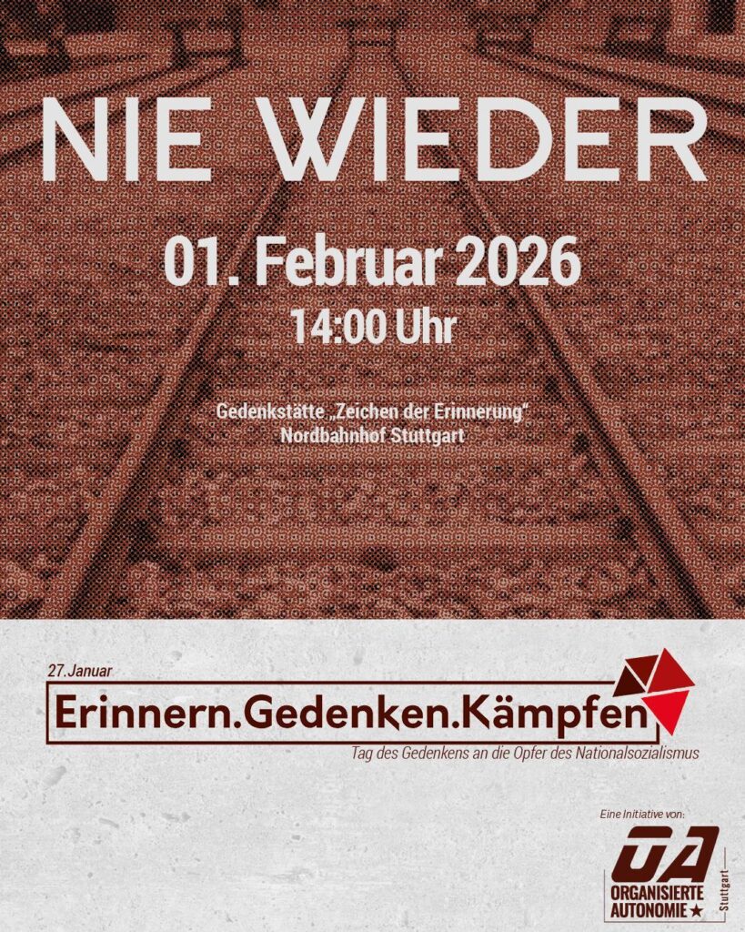 Kundgebung zum Tag des Gedenkens an die Opfer des Nationalsozialismus