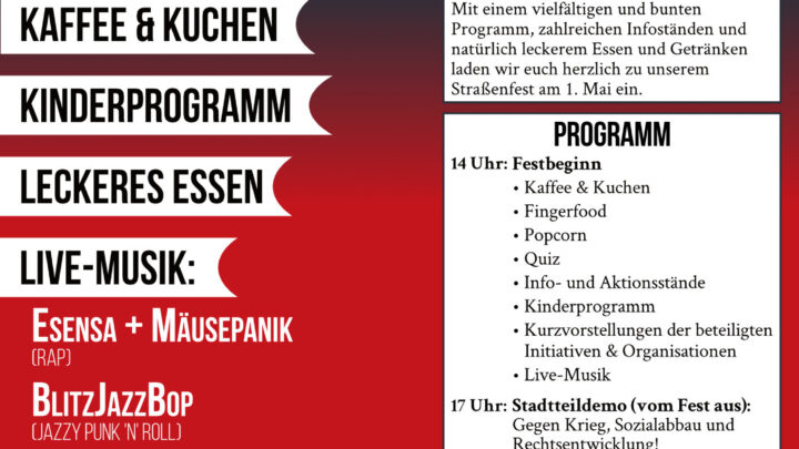 1. Mai Straßen-Fest am Stadtteilzentrum Gasparitsch