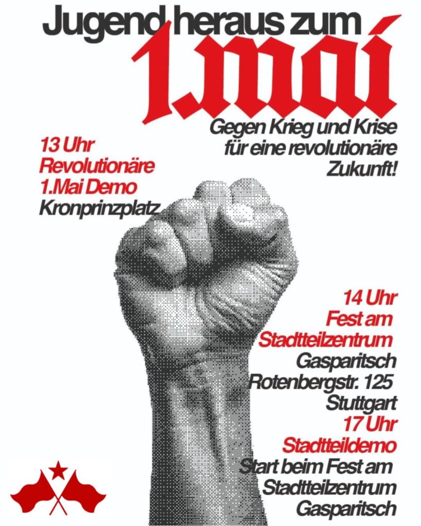 Jugend heraus zum 1. Mai – Gegen Krieg und Krise! Für eine revolutionäre Zukunft!