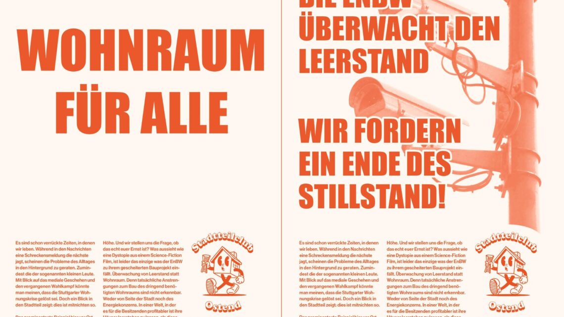 Die ENBW überwacht den LeerstandWir fordern ein Ende des Stillstand!