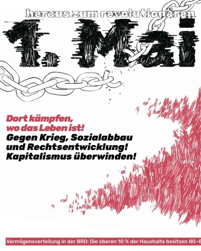 Die Krise ist kein Zufall – sie hat System.

Und deswegen gilt:
Dort kämpfen, wo das Leben ist!
Gegen Krieg, Sozialabbau und Rechtsentwicklung –
mit der Perspektive, den Kapitalismus zu überwinden.

Dafür gilt es uns zusammenzuschließen, Widerstand zu organisieren und gemeinsam zu kämpfen – in der Schule, im Betrieb und im Stadtteil.

👉 Der 1. Mai ist unser Tag.
👉 Kommt mit uns auf die Straße.

📍 Stuttgart
13 Uhr Revolutionäre 1. Mai Demo (Kronprinzplatz) (organisiert vom Revolutionären 1. Mai Bündnis – erstermai0711.noblogs.org)
14 Uhr Fest @stadtteilzentrum_gasparitsch
17 Uhr Stadtteildemo

Heraus zum revolutionären 1. Mai!

Die Slides sind Ausschnitte aus unserem Aufruf zum 1. Mai.

🔗 Den ganzen Aufruf und weitere Infos gibt es auf der Sonderseite:
organisierte-autonomie.org/1-mai-2026