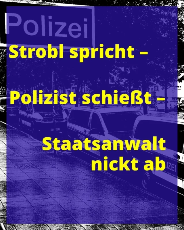Im Juli 2025 erschoss ein Polizist in Stuttgart-Ost einen unbewaffneten, flüchtenden Mann.
Bereits damals protestierten wir mit vielen anderen Menschen gegen diesen staatlichen Mord, der vorausseilend durch Innenminister Strobl ermöglicht und reflexartig durch Ministerpräsident Kretschmann verteidigt wurde.
Nun sagt die Staatsanwaltschaft, wie so oft und wie so erwartbar: War Notwehr, hatte alles seine Ordnung, keine Anklage. 
Der politisch vorab ermöglichte Schuss wird so nun im Nachhinein juristisch abgesichert - allen Missständen zum Trotz.

Währenddessen rüstet auch das Land Baden-Württemberg im Namen der "Sicherheit" immer weiter auf und verliert hierbei, wie das Beispiel Palantir zeigt, jegliche Zurückhaltung.

Dem widersetzen wir uns als lohnabhängige Klasse  nur gemeinsam - wir alle, die wir für die Interessen von Wirtschaft & Staat kleingehalten und in Kriege geschickt werden sollen.
Dabei brauchen Sie uns, wir sie aber nicht und wenn wir zahlreich solidarisch miteinander sind, werden ihre Angriffe ins Leere laufen.